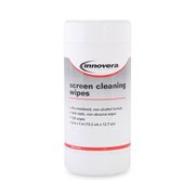 Innovera Antistatic Screen Cleaning Wipes in Pop-Up Tub, PK120 IVR51510